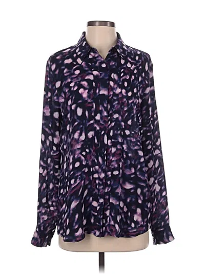 Pre-owned Robert Rodriguez Long Sleeve Blouse In Purple