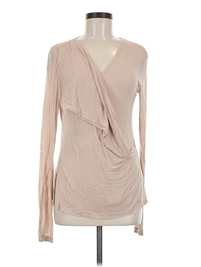 Pre-owned Robert Rodriguez Long Sleeve Blouse In Tan