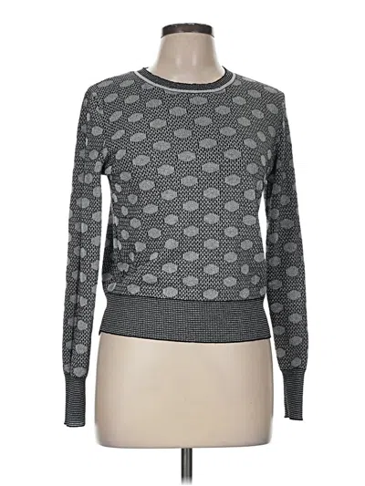 Pre-owned Robert Rodriguez Long Sleeve Top Gray Crew Neck Tops