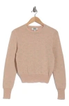 Robert Rodriguez Metallic Dot Jacquard Crop Sweater In Rose With Champagne