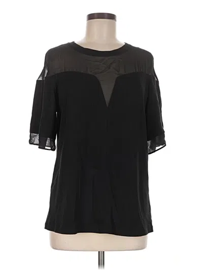 Pre-owned Robert Rodriguez Short Sleeve Blouse In Black