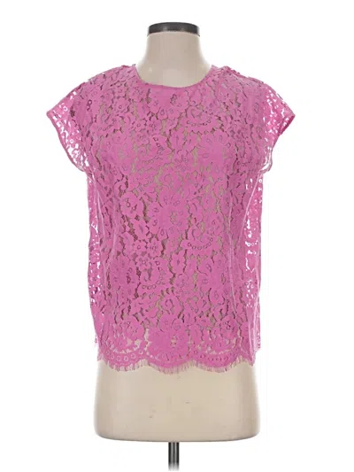 Pre-owned Robert Rodriguez Short Sleeve Blouse In Pink
