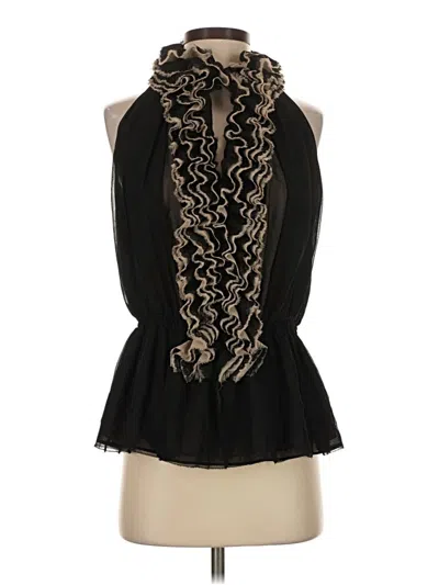 Pre-owned Robert Rodriguez Sleeveless Blouse In Black