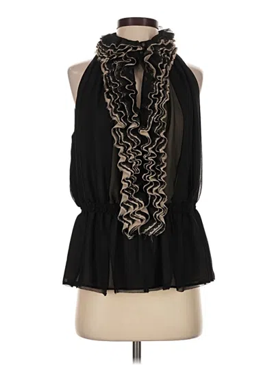 Pre-owned Robert Rodriguez Sleeveless Blouse In Black