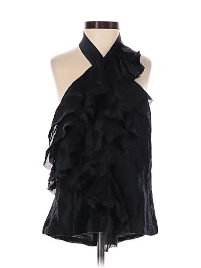 Pre-owned Robert Rodriguez Sleeveless Blouse In Black
