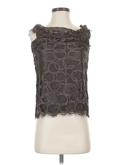 Pre-owned Robert Rodriguez Sleeveless Blouse In Brown