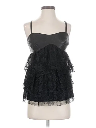 Pre-owned Robert Rodriguez Sleeveless Top Black Strapless Neckline Tops