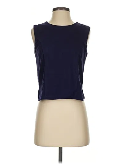 Pre-owned Robert Rodriguez Sleeveless Top Blue Boatneck Tops