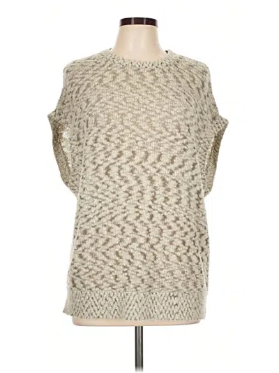 Pre-owned Robert Rodriguez Sleeveless Top Tan Boatneck Tops