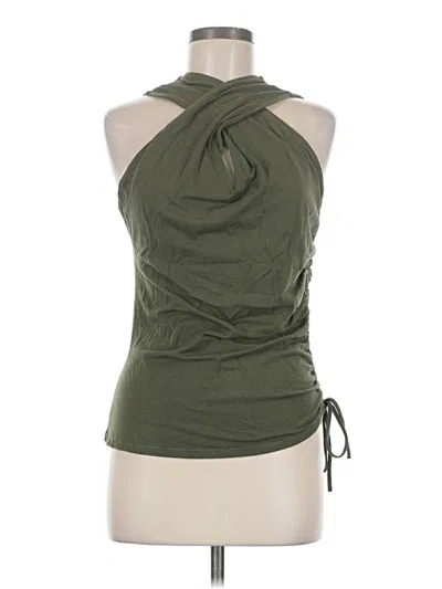 Pre-owned Robert Rodriguez Tank Top Green Halter Neckline Tops