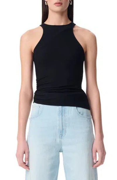 Robert Rodriguez Tiane Racerback Rib Tank In Black