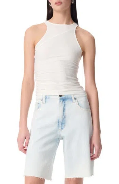 Robert Rodriguez Tiane Racerback Rib Tank In White