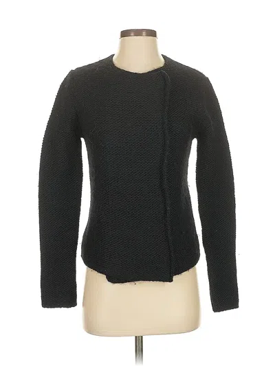 Pre-owned Robert Rodriguez Wool Cardigan Sweater In Black