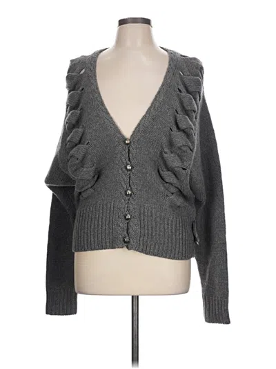 Robert Rodriguez Wool Cardigan Sweater In Gray