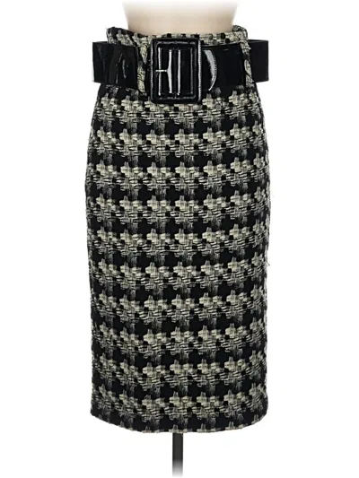 Pre-owned Robert Rodriguez Wool Skirt In Black