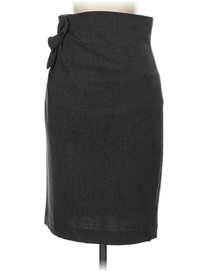 Pre-owned Robert Rodriguez Wool Skirt In Gray