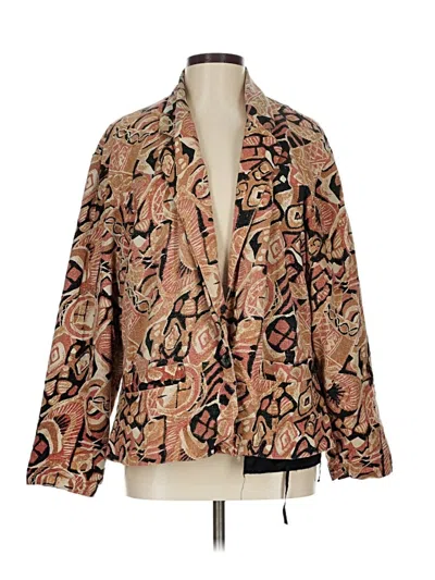 Pre-owned Robert Stock Kimono In Brown