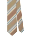 Robert Talbot Robert Mogador Stripes Best Of Class Necktie In Tan