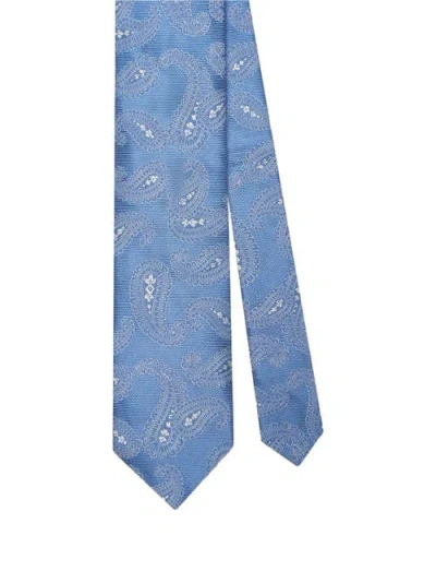 Robert Talbot Robert Paisley Twill Best Of Class Necktie In Blue