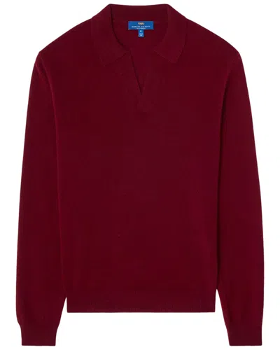 Robert Talbott 100% Cashmere Parsons Johnny Collar Sweater