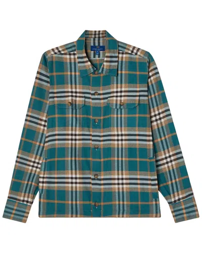 Robert Talbott Adams Shirt Jacket In 506-teal Multi