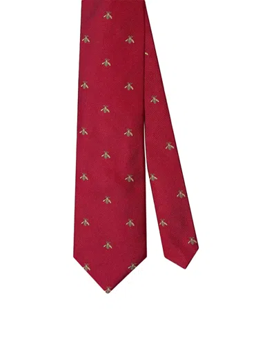 Robert Talbott Bee Best Of Class Necktie In Red