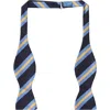 Robert Talbott Bond Self-tie Signature Repp Silk Bowtie In Multi