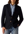 Robert Talbott Booth Single Breasted Brushed Wool Blazer In Blue