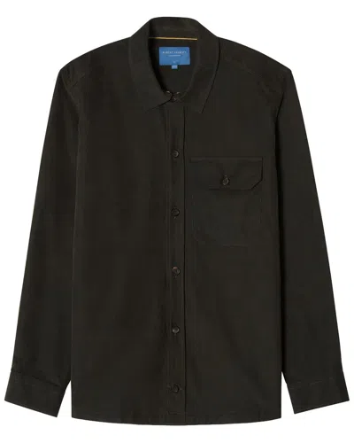 Robert Talbott Burton Pinwale Corduroy Shirt Jacket In Brown
