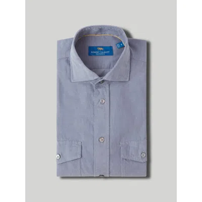 Robert Talbott Butler Pinwale Shirt In Blue