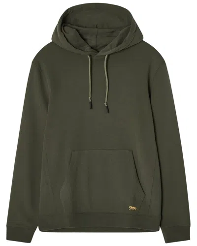 Robert Talbott Chandler French Terry Hoodie In Green