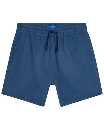 Robert Talbott Chandler French Terry Short In Blue