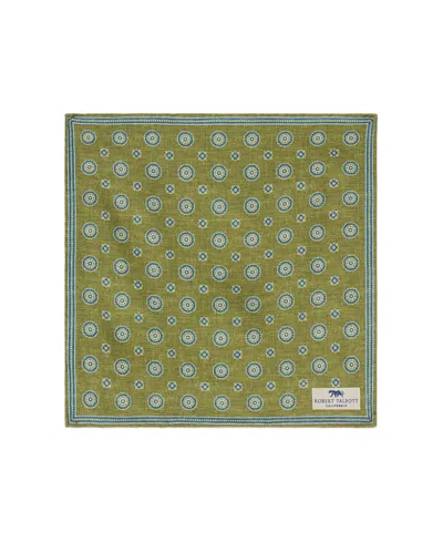 Robert Talbott Collins Reversible Silk Pocket Square