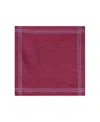 Robert Talbott Collins Reversible Silk Pocket Square In Burgundy