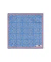 Robert Talbott Collins Reversible Silk/cotton Pocket Square