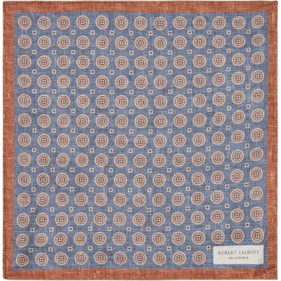 Robert Talbott Colton Reversible Neat/pocket Square In Brown