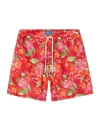 Robert Talbott Connery Drawstring Swim Trunk In Multi