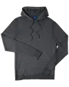 Robert Talbott Conway Garment-dyed Wool Hoodie In Gray