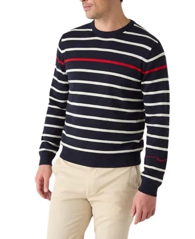 Robert Talbott Cooke Engineered Stripe Sweater In Black
