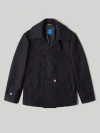 Robert Talbott Curtis Peacoat In Navy