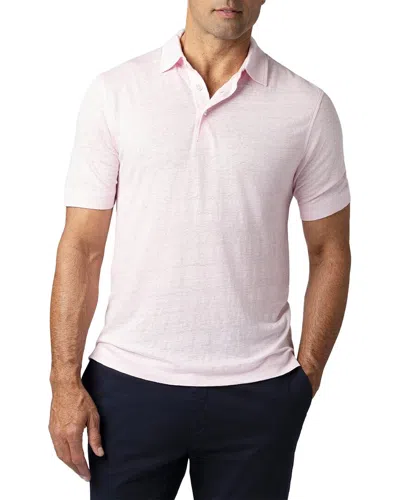 Robert Talbott Davis Linen Jersey T-shirt In Pink