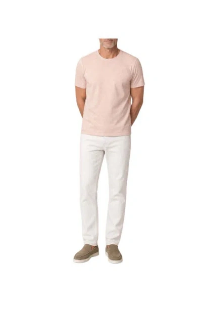 Robert Talbott Davis Pique Linen Tee In Pink