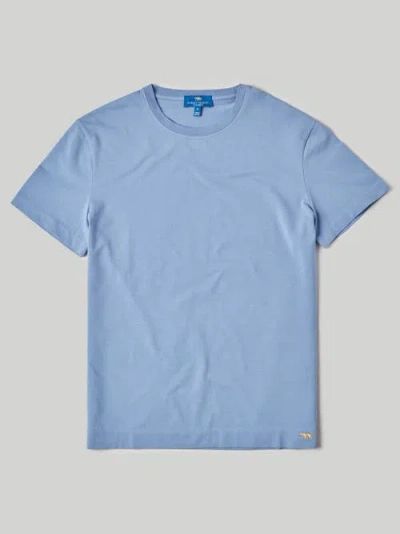 Robert Talbott Dean Stretch Jersey Tee In Legacy Blue