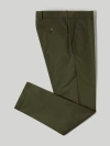 Robert Talbott Douglas Brushed Cotton Chino Pant In Khaki Green