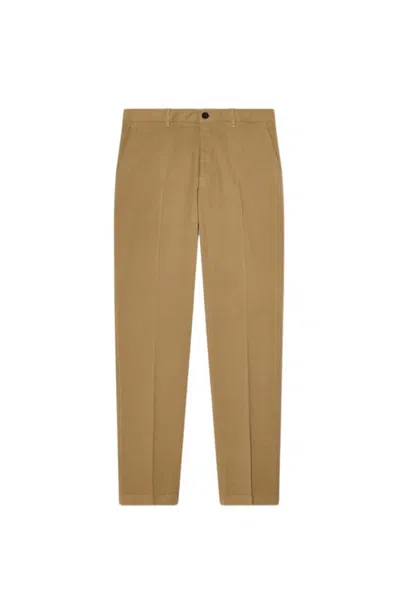 Robert Talbott Draper Comfort Stretch Twill Chino Pant In Brown