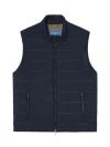 Robert Talbott Driver Quilted Vest In Blue