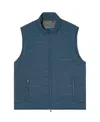 Robert Talbott Driver Quilted Vest In Blue