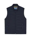 Robert Talbott Driver Quilted Vest In Blue