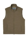 Robert Talbott Driver Quilted Vest In Green