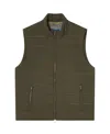 Robert Talbott Driver Quilted Vest In Animal Print